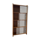 Bibliothèque en bois vitrée 4 étagères