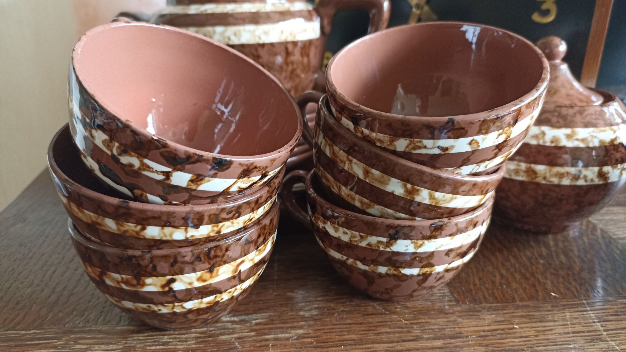 Mary coffee service by Digoin Sarreguemines - 6 people