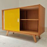 Set of 2 U452 yellow and pink sideboards by Jiri Jiroutek for Interier Praha 1960