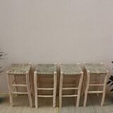 4 Moroccan handmade stools 60x30cm