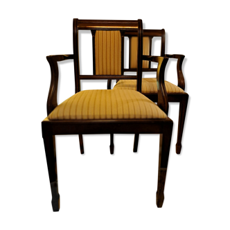 Pairs of armchairs Heldense Mahogany Circa 1950