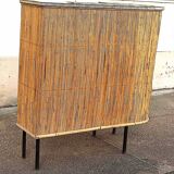 1950s wicker bar, height 108.5 cm