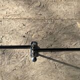 Vintage 3-spoke black towel racks