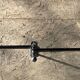 Vintage 3-spoke black towel racks