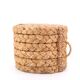 Cylindrical stool in woven fiber, 1970s