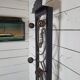 Art deco wrought iron coat rack from the 1930s
