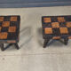 Vintage rustic wooden side tables or stools, 1960s