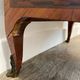 Louis XVI music cabinet, marquetry, brass gallery, marble top