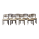 Henning Kjærnulf, Razor blade, dining chair (set of eight)