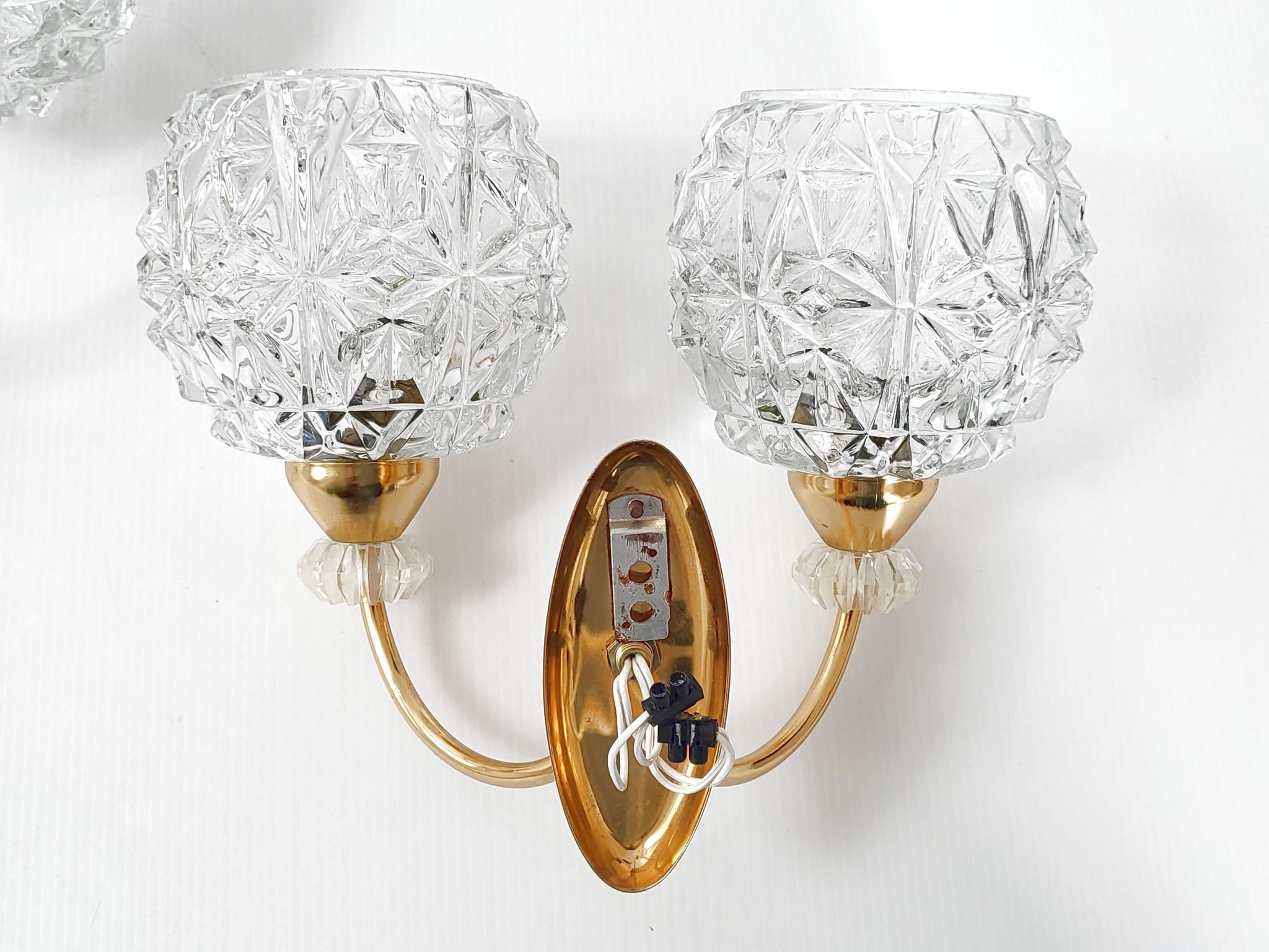 Paire d'appliques 1950 vintage