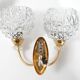Pair of vintage 1950 wall lamps