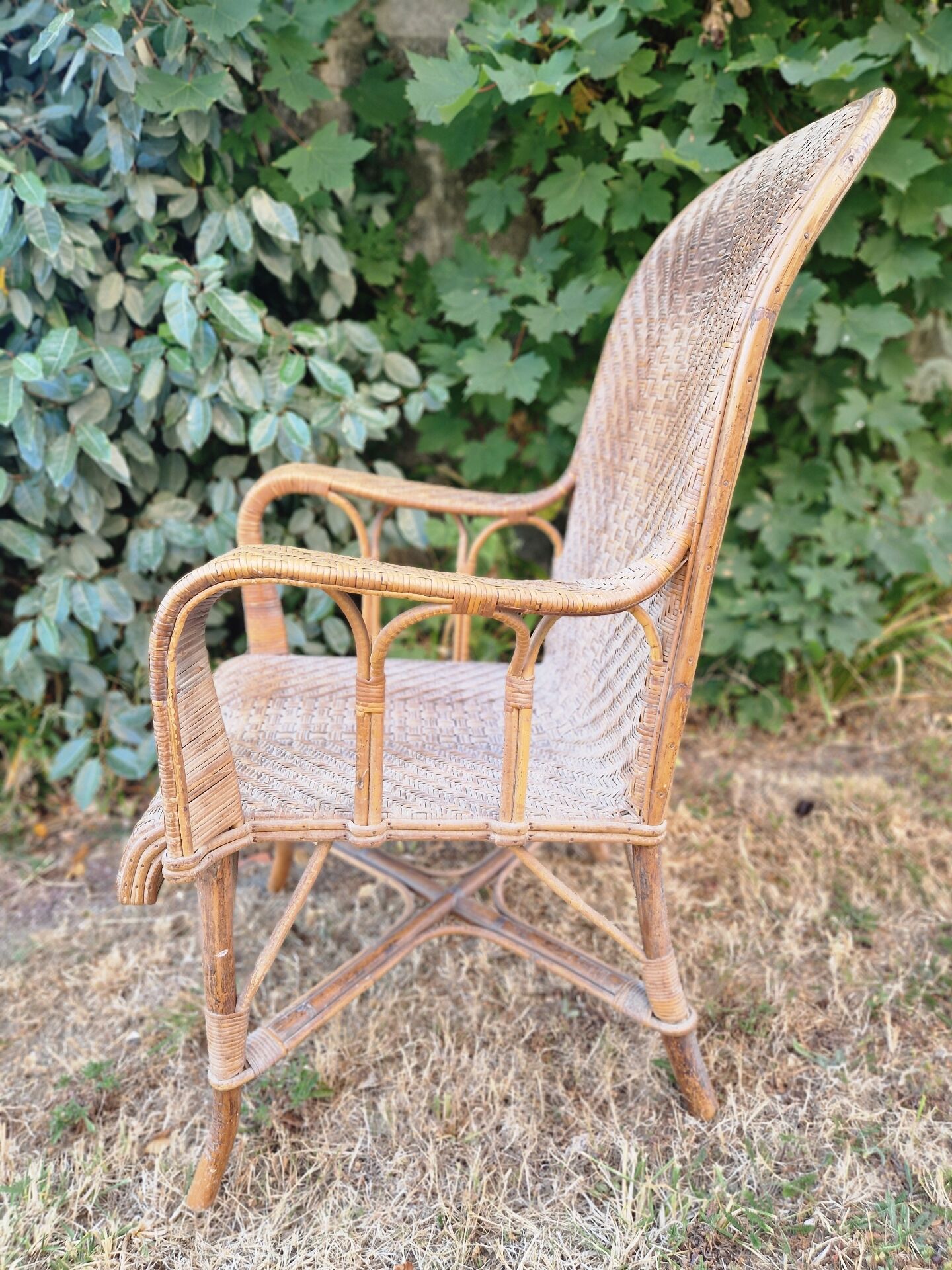 Art Deco Riviera rattan armchair