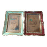 Pair of wooden frames