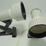 Pair of vintage clip-on spotlights