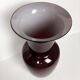 ‘Opalino’ burgundy Murano glass vase by Paolo Venini