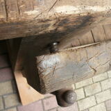 Massive wooden workbench