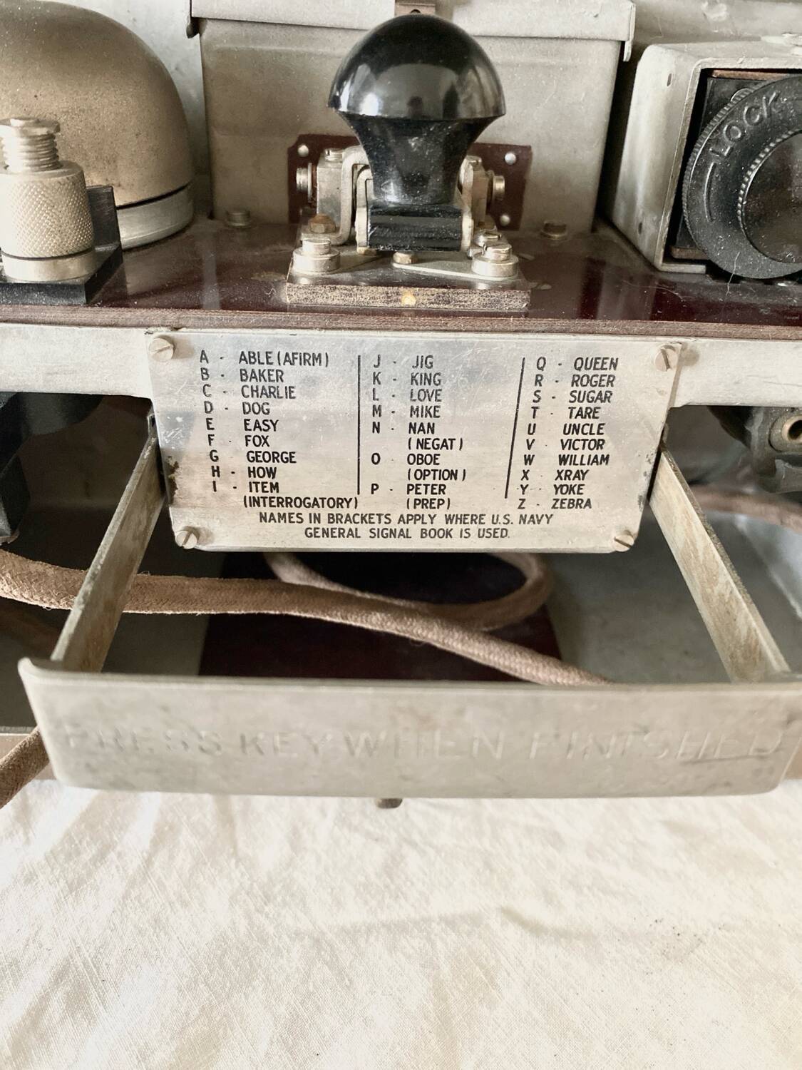 Vintage Canadian military field telephone 1943