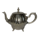 Vintage silver metal teapot from the 1930s