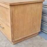Raw oak chest