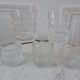 Batch of decanter and 6 whiskey glasses 70s