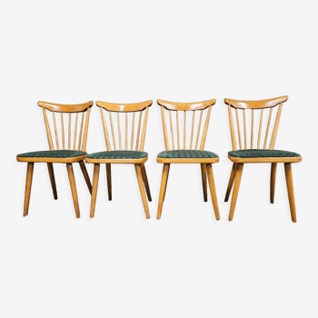 Set de 4 chaises bistrot modèle Baumann année 70'