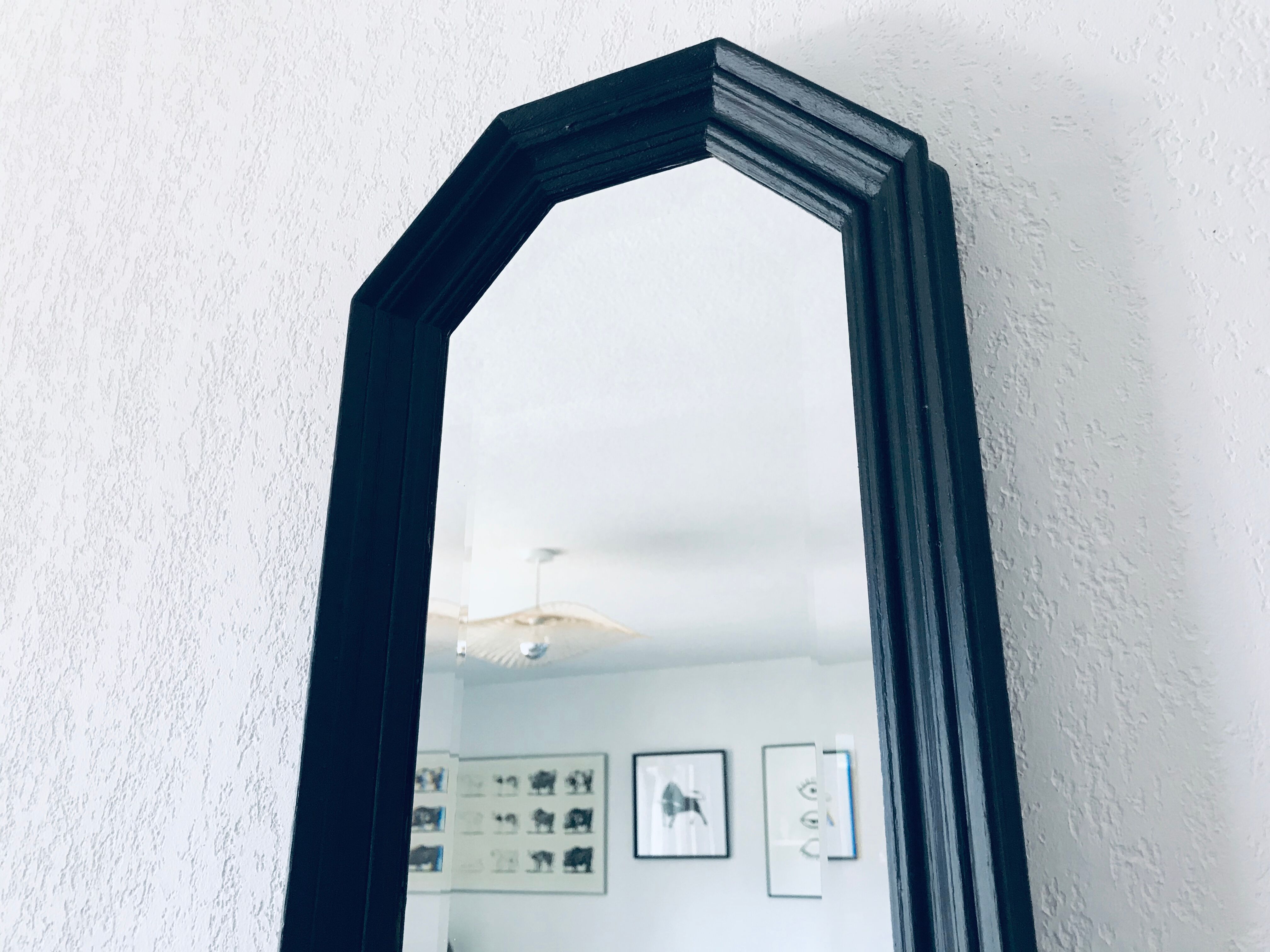 Bevelled psychedelic mirror - 92x30cm