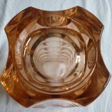 Pink vintage pressed glass vase