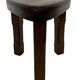 Set of 3 brutalist oak oval side or nesting tables minimalist design 1970s