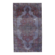 4x7 Burgundy & Blue Oriental Classic Turkish Vintage Rug, 136x230Cm