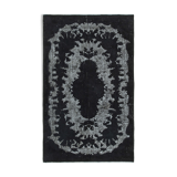 Hand-knotted rustic anatolian 1980s 170 cm x 276 cm black rug