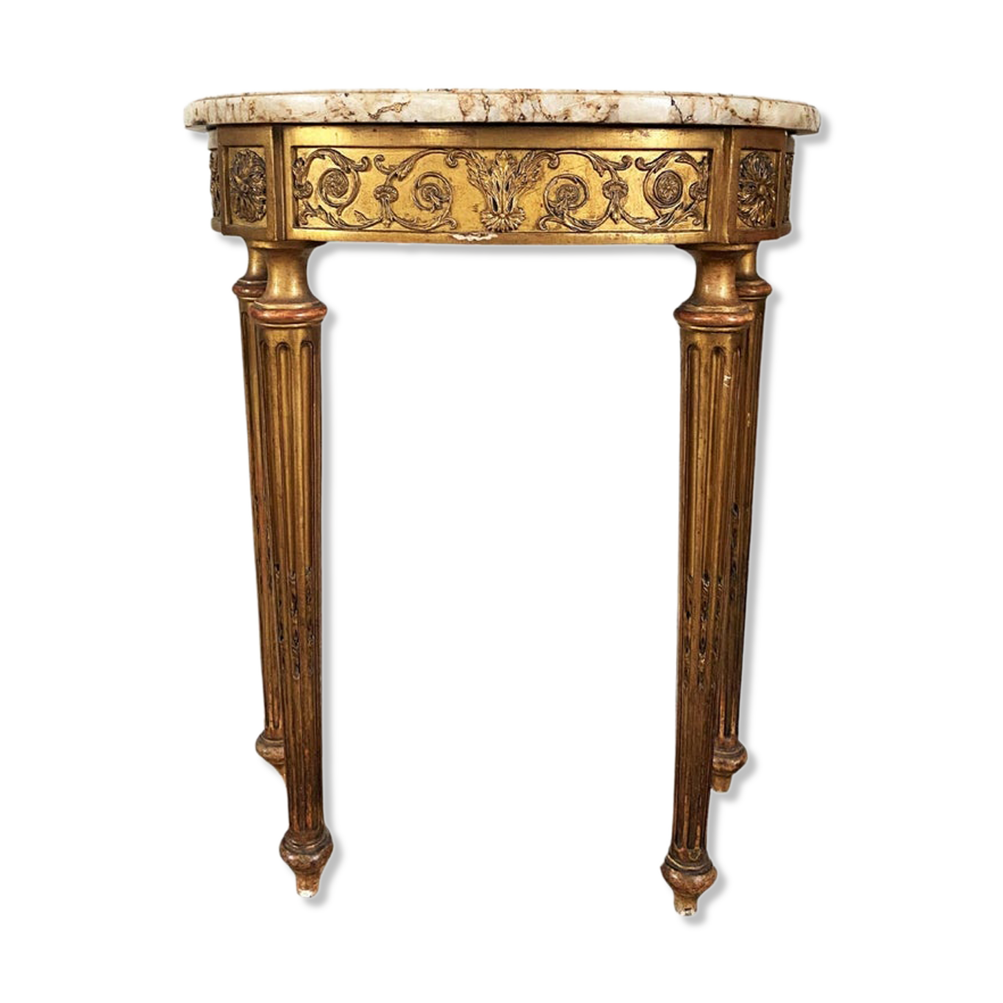 Console "Demi-Lune" Style Louis XVI Period Napoleon III