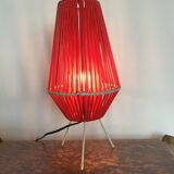 Vintage 60s scoubidou lamp