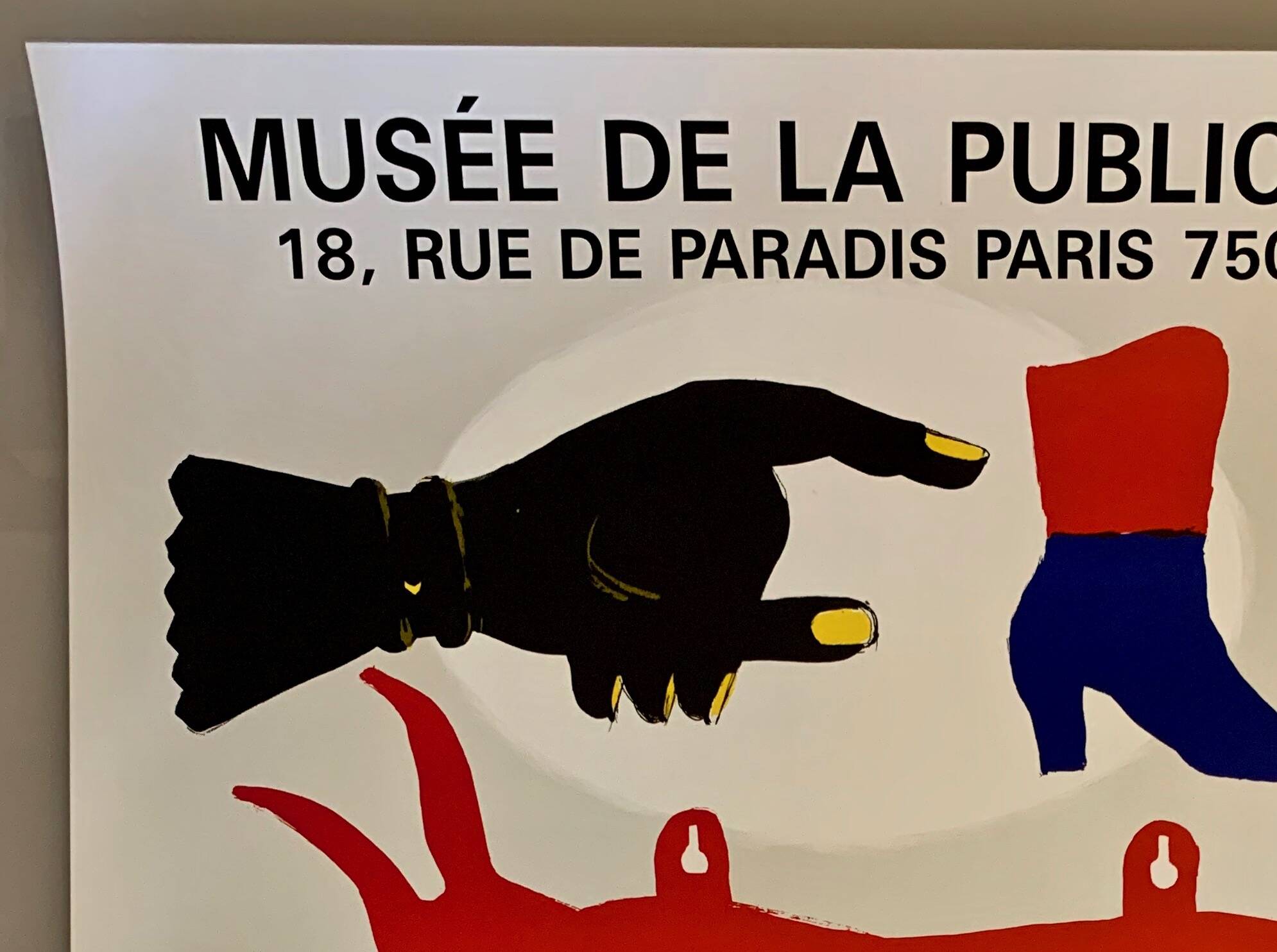 Lithographic print by the artist Lagrange for the exhibition “a la belle ensign