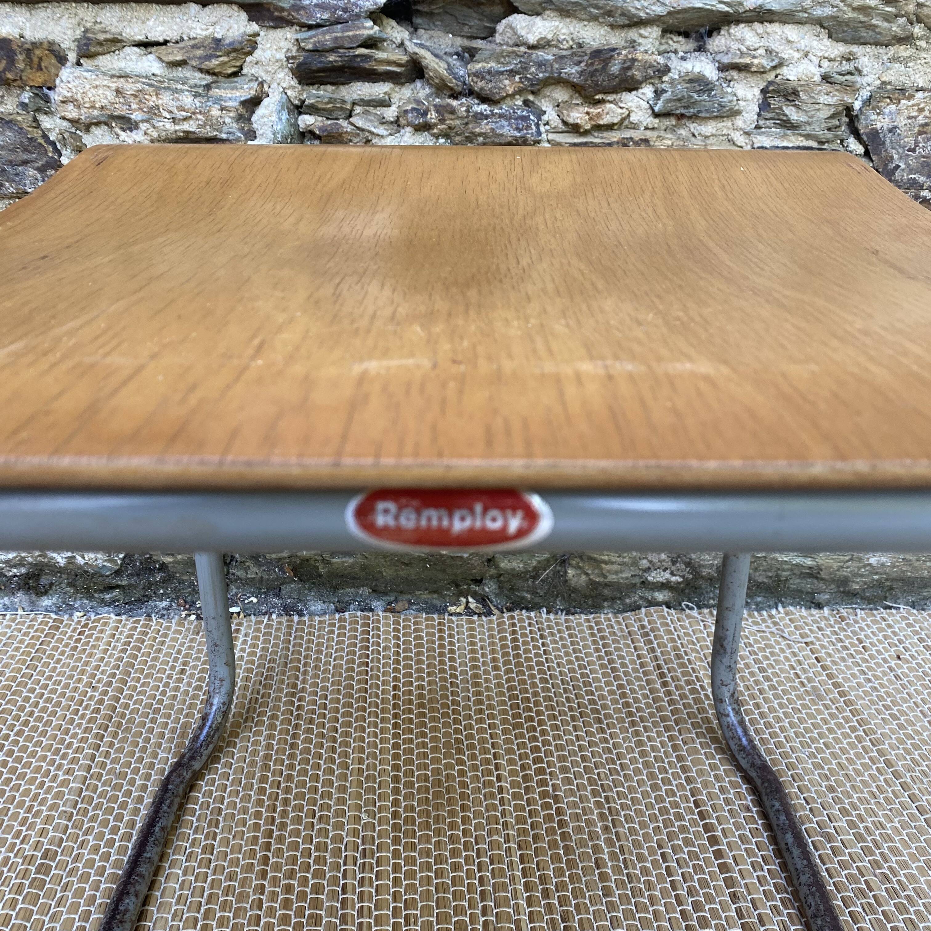 Remploy English industrial sled chairs from the 50s and 60s