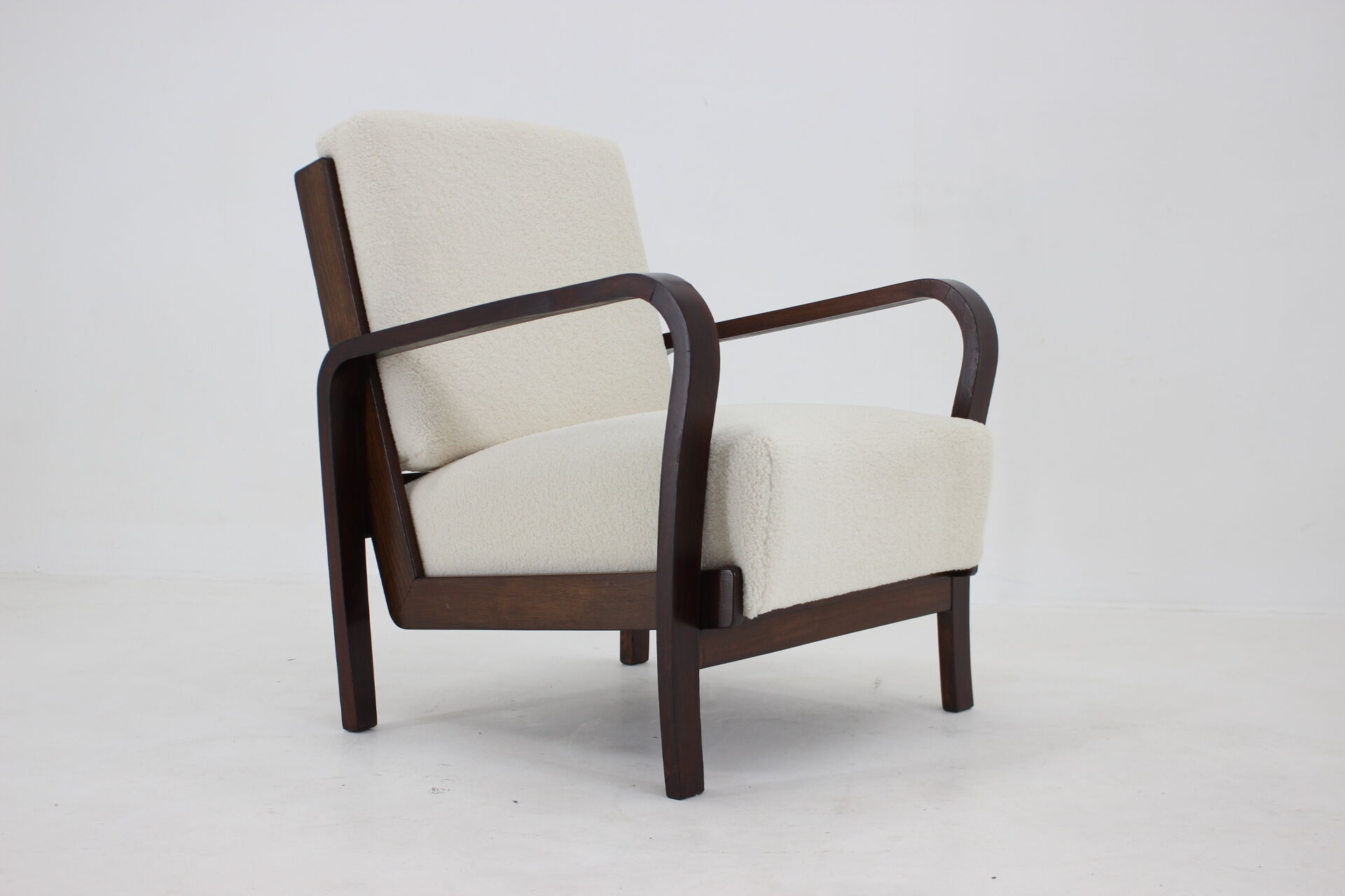 1940s Art Deco Armchair, Czechoslovakia
