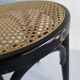 pair of cannage stool and 1940s curved wood