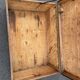 Painted wooden trunk L83 X H37 X P56