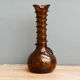 Amber blown glass vase -fiole