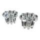 pair of crystal candle holders