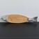 Fish serving tray / Wood & cast aluminum 1970s vintage