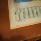superb lithograph by Roger Muhl Landscape II signed and framed