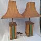 Paire de lampes pagode