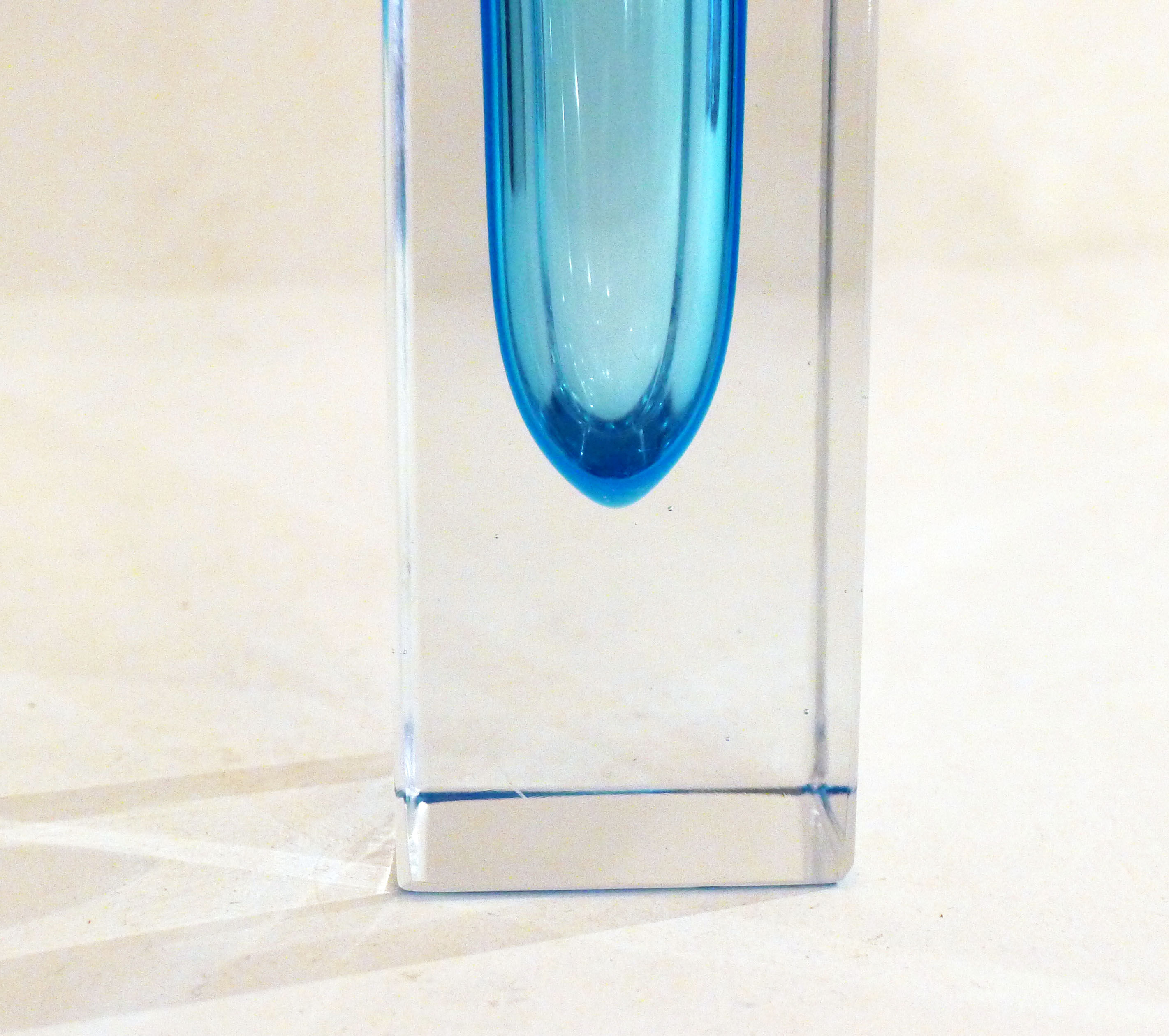 Vase Sommerso Murano turquoise