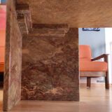 Teardrop Roche-Bobois marble coffee table