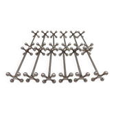 Christofle - 12 ball knife holder 8.5 cm silver metal perfect condition