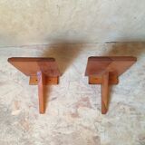 2 Wall bedside tables in applique