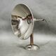 1930s Bauhaus Chrome Table Lamp with Beech Handle, Czechoslovakia