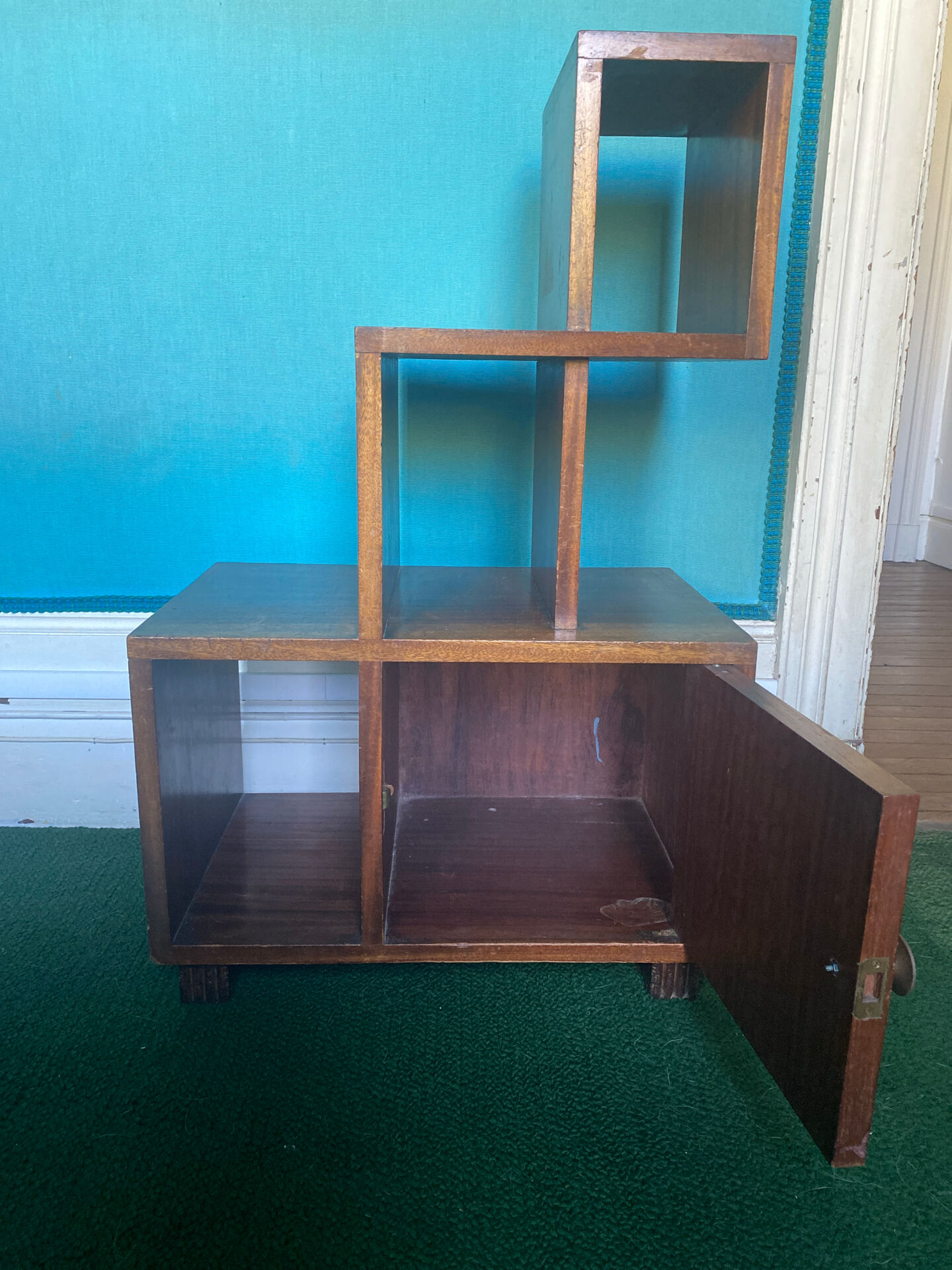 Solid wood bedside table
