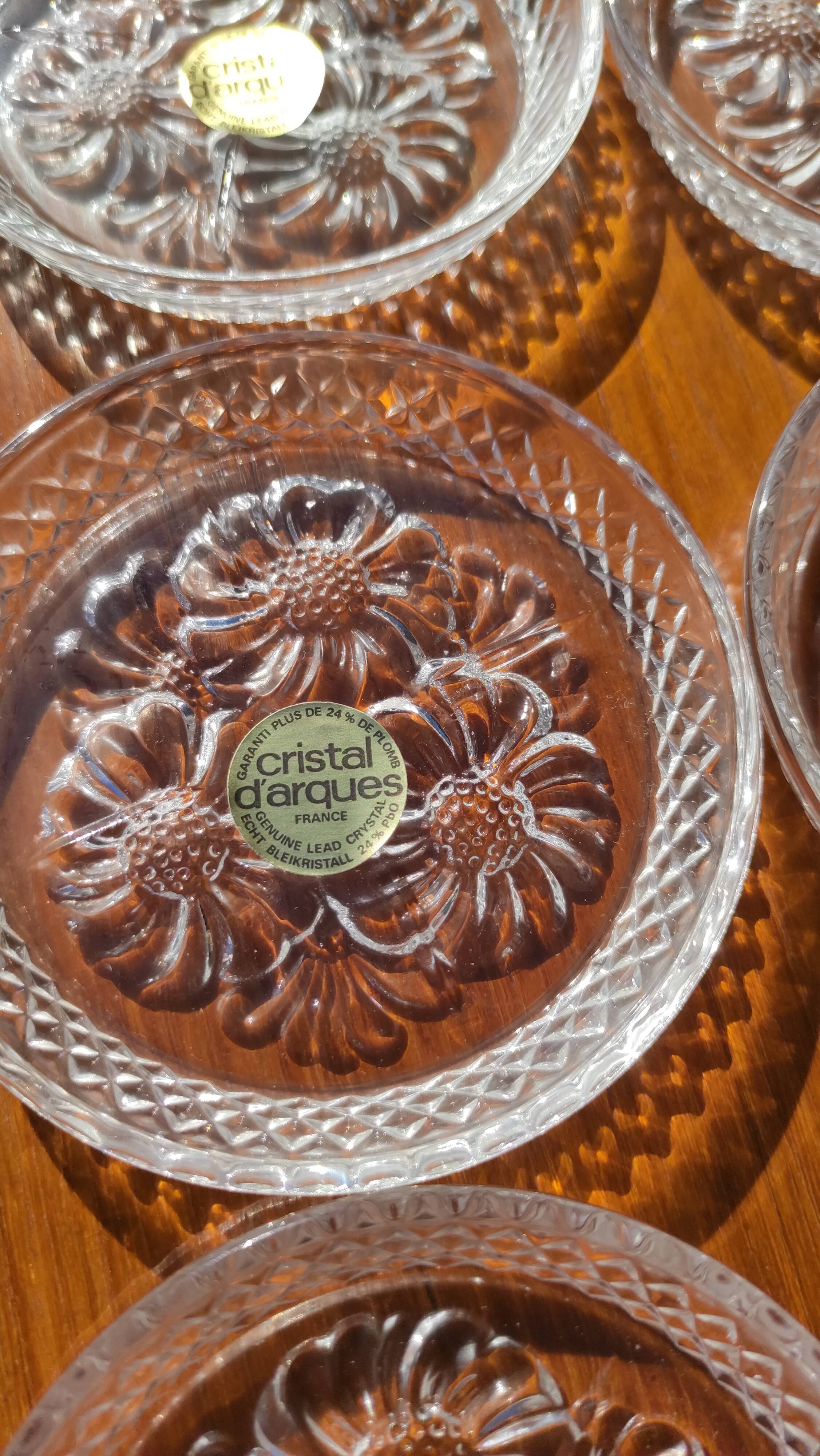 Vintage crystal coaster
