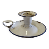 Cellar rat in old enamelled sheet metal